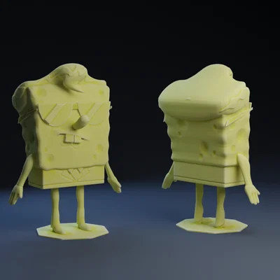 Mô hình 3D Cool Bob - SpongeBob Squarepants phiên bản cực chất