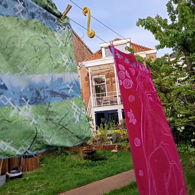 Bộ giãn dây phơi Print in Place có bánh xe