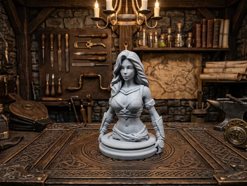 Nữ Chiến Binh Fantasy - Tượng Bán Thân Sưu Tầm Siêu Chi Tiết - Image 1