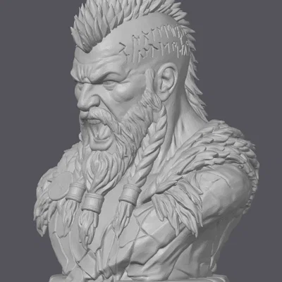 VALDR: War Form – Tượng Bán Thân Viking Berserker Tối Ưu Cho FDM