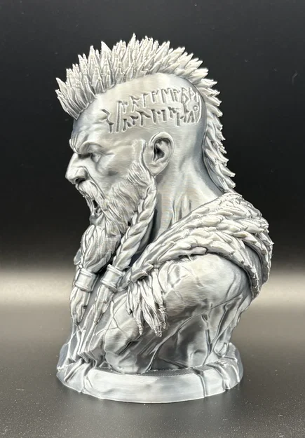 VALDR: War Form – Tượng Bán Thân Viking Berserker Tối Ưu Cho FDM - Image 4