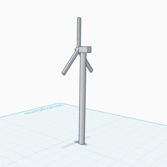 Free 3D Low Polly Windmill – Cối xay gió low-poly 3D miễn phí - Image 3