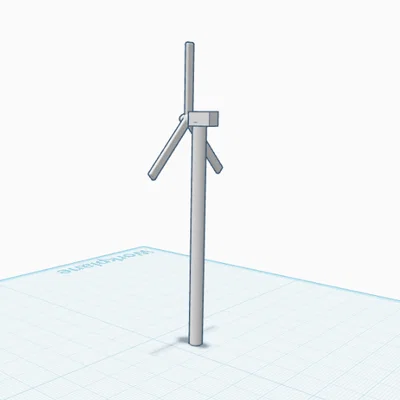 Free 3D Low Polly Windmill – Cối xay gió low-poly 3D miễn phí