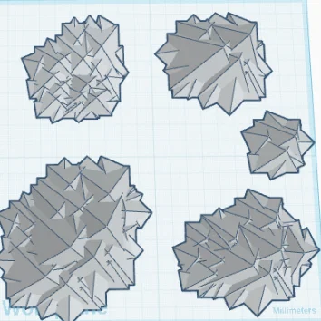 Miễn phí 3D Low Polly Mountains (Núi Low-Poly)