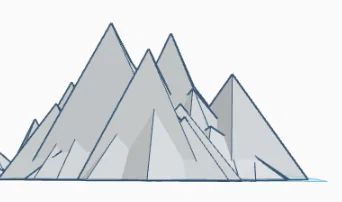 Miễn phí 3D Low Polly Mountains (Núi Low-Poly) - Image 2