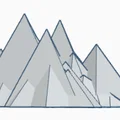 Miễn phí 3D Low Polly Mountains (Núi Low-Poly) - Thumbnail 2