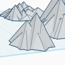 Miễn phí 3D Low Polly Mountains (Núi Low-Poly)