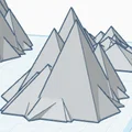 Miễn phí 3D Low Polly Mountains (Núi Low-Poly) - Thumbnail 4