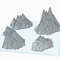 Miễn phí 3D Low Polly Mountains (Núi Low-Poly) - Thumbnail 7