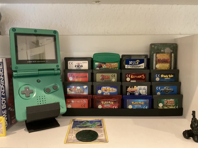 Kệ trưng bày 20 băng game GameBoy, GBC, GBA in 3D siêu gọn - Image 1