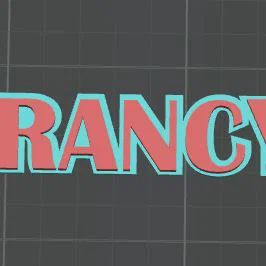 Móc khóa tên FRANCY (portachiavi con nome FRANCY)