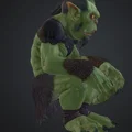 Mô hình 3D Quỷ hang động đang ngồi - Cave Troll (höhlentroll sitzend) - Thumbnail 2