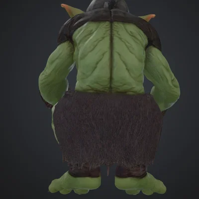 Mô hình 3D Quỷ hang động đang ngồi - Cave Troll (höhlentroll sitzend)