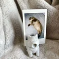 Mô hình chú mèo ngáp giữ ảnh để bàn siêu dễ thương - Thumbnail 2
