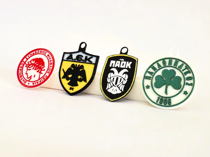 Bộ Móc Khóa In 3D CLB Bóng Đá Hy Lạp (Greek Football Club) – Set 4 Mẫu - Image 2