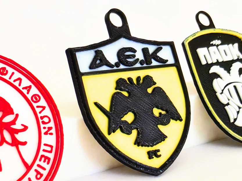Bộ Móc Khóa In 3D CLB Bóng Đá Hy Lạp (Greek Football Club) – Set 4 Mẫu - Image 5