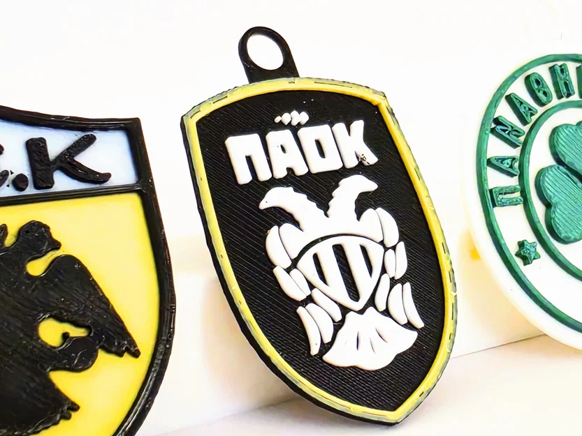 Bộ Móc Khóa In 3D CLB Bóng Đá Hy Lạp (Greek Football Club) – Set 4 Mẫu - Image 6