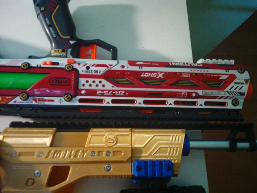 Thanh ray 14-rail nâng cấp thẩm mỹ cho blaster Smiley - Image 6