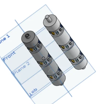 Bộ phận trục xoay kỹ thuật cho dự án lắp ráp mô hình 3D