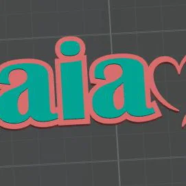 Móc khóa tùy chỉnh tên “Gaia”