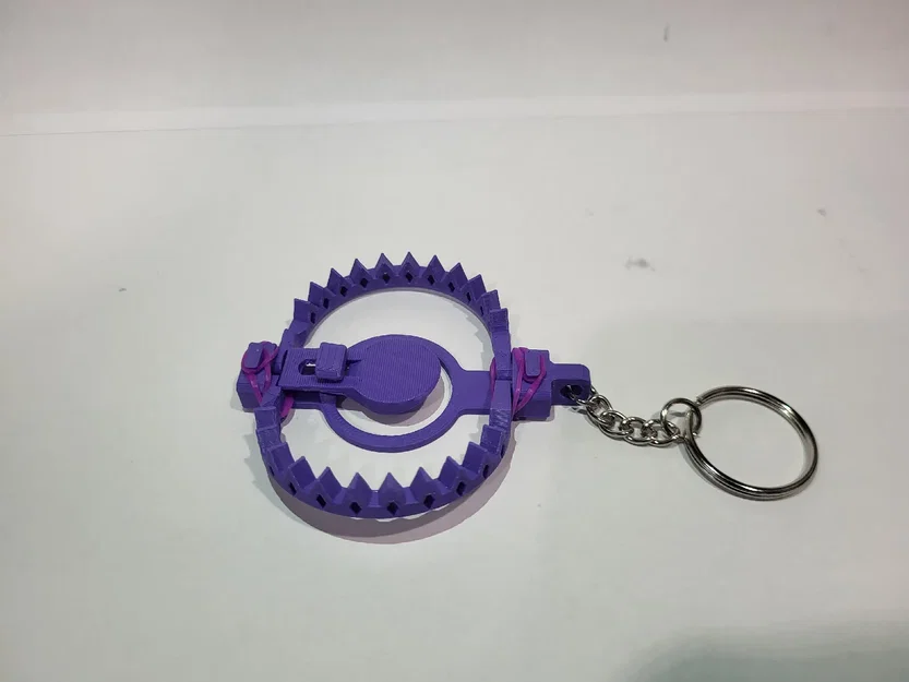 Móc khóa mô hình bẫy gấu 3D độc đáo - Phụ kiện fidget toy cá tính - Image 2