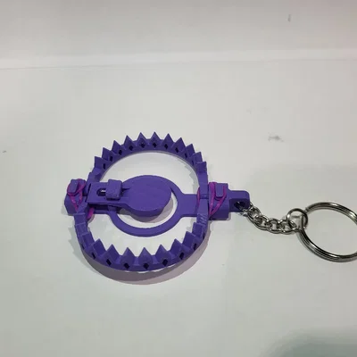 Móc khóa mô hình bẫy gấu 3D độc đáo - Phụ kiện fidget toy cá tính