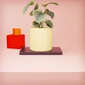 Chậu trồng cây cảnh để bàn họa tiết vân đan tinh tế - Thumbnail 2