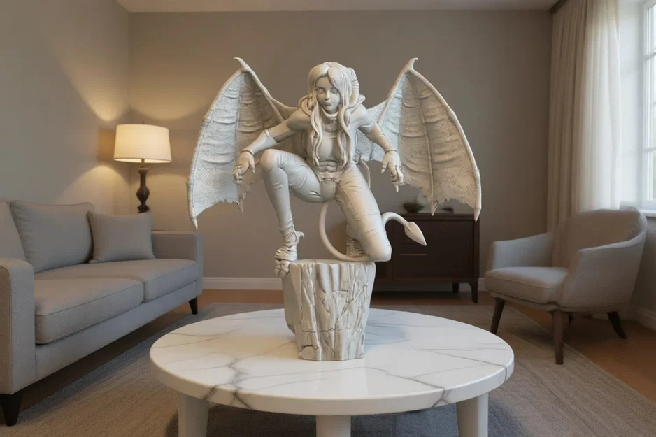 Mô hình 3D Succubus huyền bí - File STL chia nhỏ chất lượng cao - Image 1