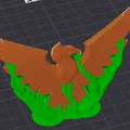 Mẫu in 3D Biểu tượng Chim Phượng Hoàng Lửa (Firebird Emblem) đẹp mắt - Thumbnail 2