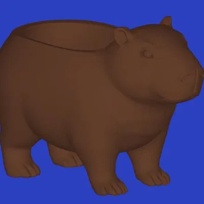 Chậu Trồng Cây Capybara Zen – Chậu Hoa Thú Cưng Dễ Thương