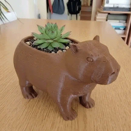 Chậu Trồng Cây Capybara Zen – Chậu Hoa Thú Cưng Dễ Thương - Image 3