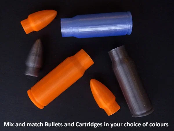 Mô hình hộp đựng đồ hình viên đạn (Fake Bullet Case) in 3D - Image 1
