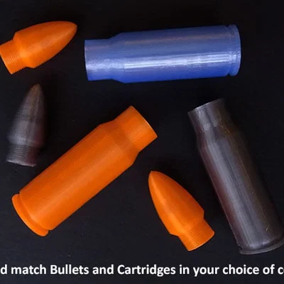 Mô hình hộp đựng đồ hình viên đạn (Fake Bullet Case) in 3D