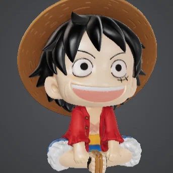 Mô hình 3D Luffy One Piece Chibi Dễ Thương Cho Người Hâm Mộ