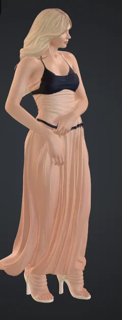 Mô hình 3D người phụ nữ trên bãi biển (frau am strand) - File STL - Image 2