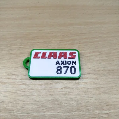 Móc khóa mô hình Claas Axion 870 độc đáo