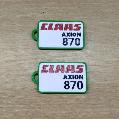 Móc khóa mô hình Claas Axion 870 độc đáo