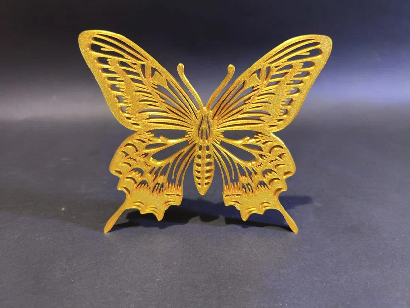 Tượng Bươm Bướm Filigree Vàng Sang Trọng - Image 2