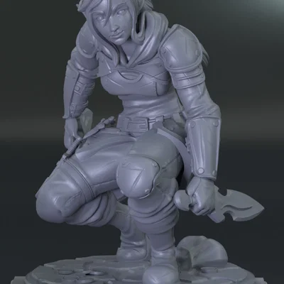 Bộ D&D Starter Party Pack: 4 Miniature Anh Hùng (Presupported) - Fantasy RPG Set