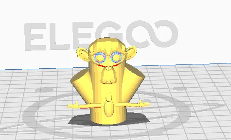 Mô hình Cúp Khỉ (Monkey Trophy) in 3D độc đáo trang trí bàn làm việc - Image 1