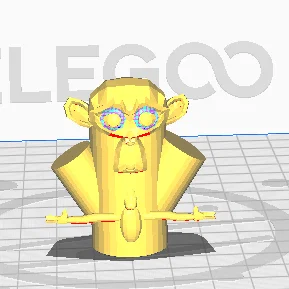 Mô hình Cúp Khỉ (Monkey Trophy) in 3D độc đáo trang trí bàn làm việc