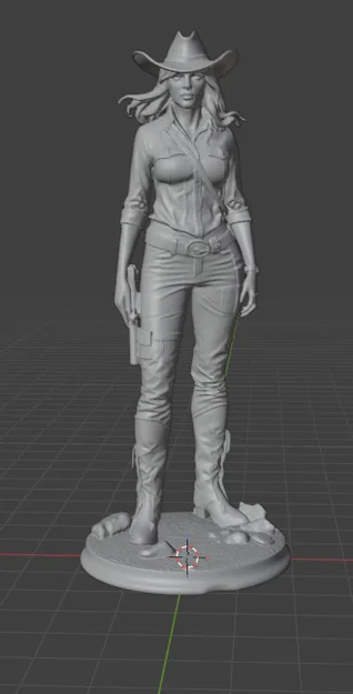 CowGirl – tượng/figure Cowgirl để 3D print - Image 1