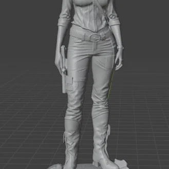 CowGirl – tượng/figure Cowgirl để 3D print