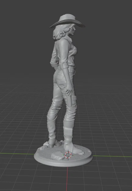 CowGirl – tượng/figure Cowgirl để 3D print - Image 2