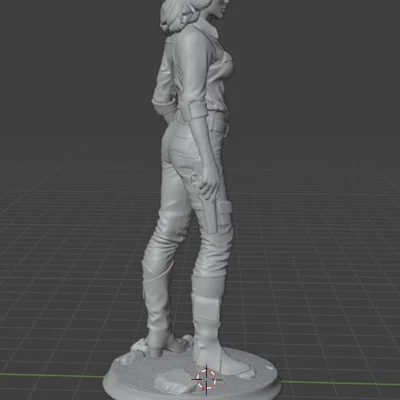 CowGirl – tượng/figure Cowgirl để 3D print