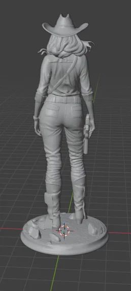 CowGirl – tượng/figure Cowgirl để 3D print - Image 3