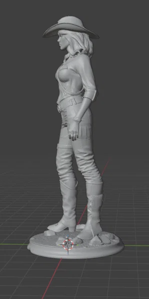 CowGirl – tượng/figure Cowgirl để 3D print - Image 4