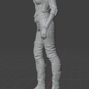 CowGirl – tượng/figure Cowgirl để 3D print