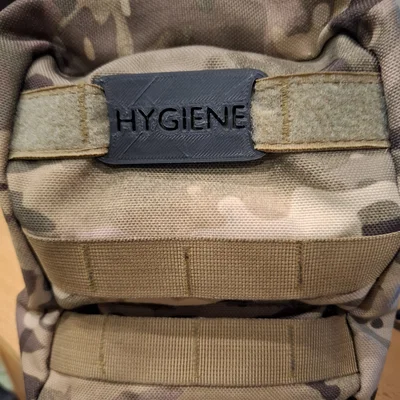 Thẻ định danh Hygiene Molle Tag tiện ích cho balo dã ngoại