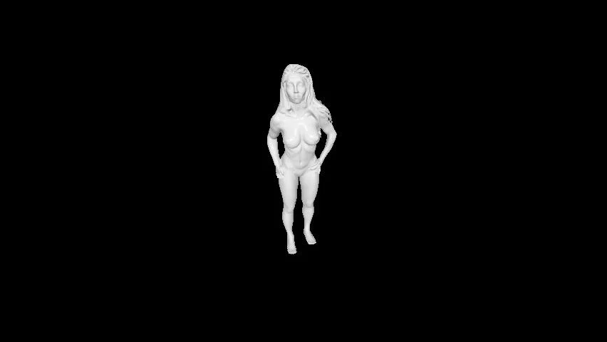 Mô hình 3D Mary Nude 1 - Tượng nhân vật nghệ thuật in 3D - Image 1